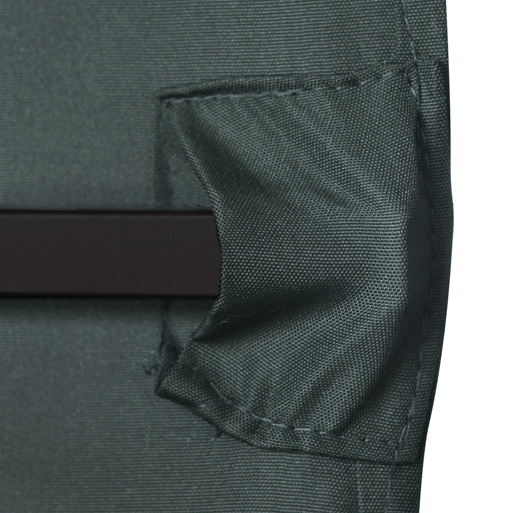 Replacement Roof for Gazebo 3x3 m in Gray Polyester with 8 Ventilation Holes