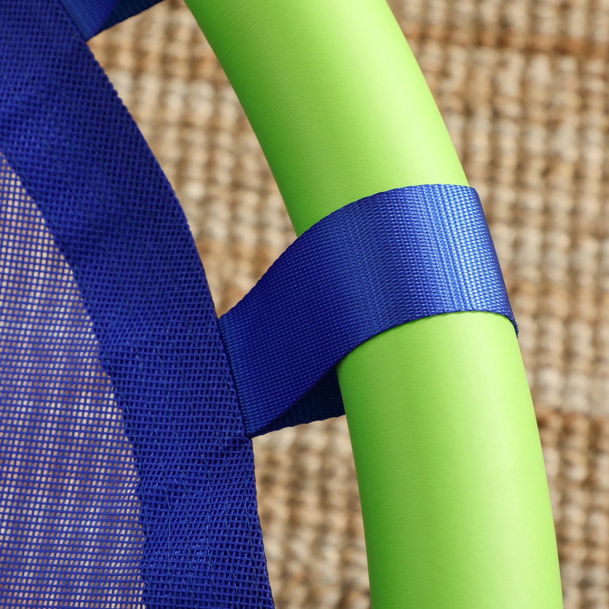 Garden Swing for Children 3-8 Years Ø100cm and Adjustable Ropes, Blue