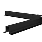 Steel Cross Umbrella Base with Side Screw, 100x100x75 cm, Black