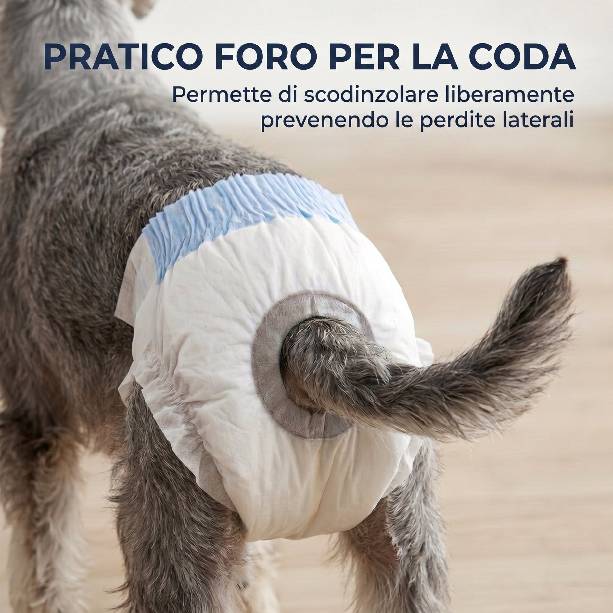 PawHut Female Dog Diapers, 48 Pieces, Size M with Adjustable Elastic Band, 48 x 35 x 1 cm, White