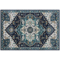 Boho Rug Non-Slip and Washable Short Pile for Living Room and Bedroom, 230x160 cm, Multicolor