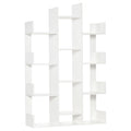Tree-shaped bookcase with 13 shelves in chipboard, 96x30x150cm - Borgè