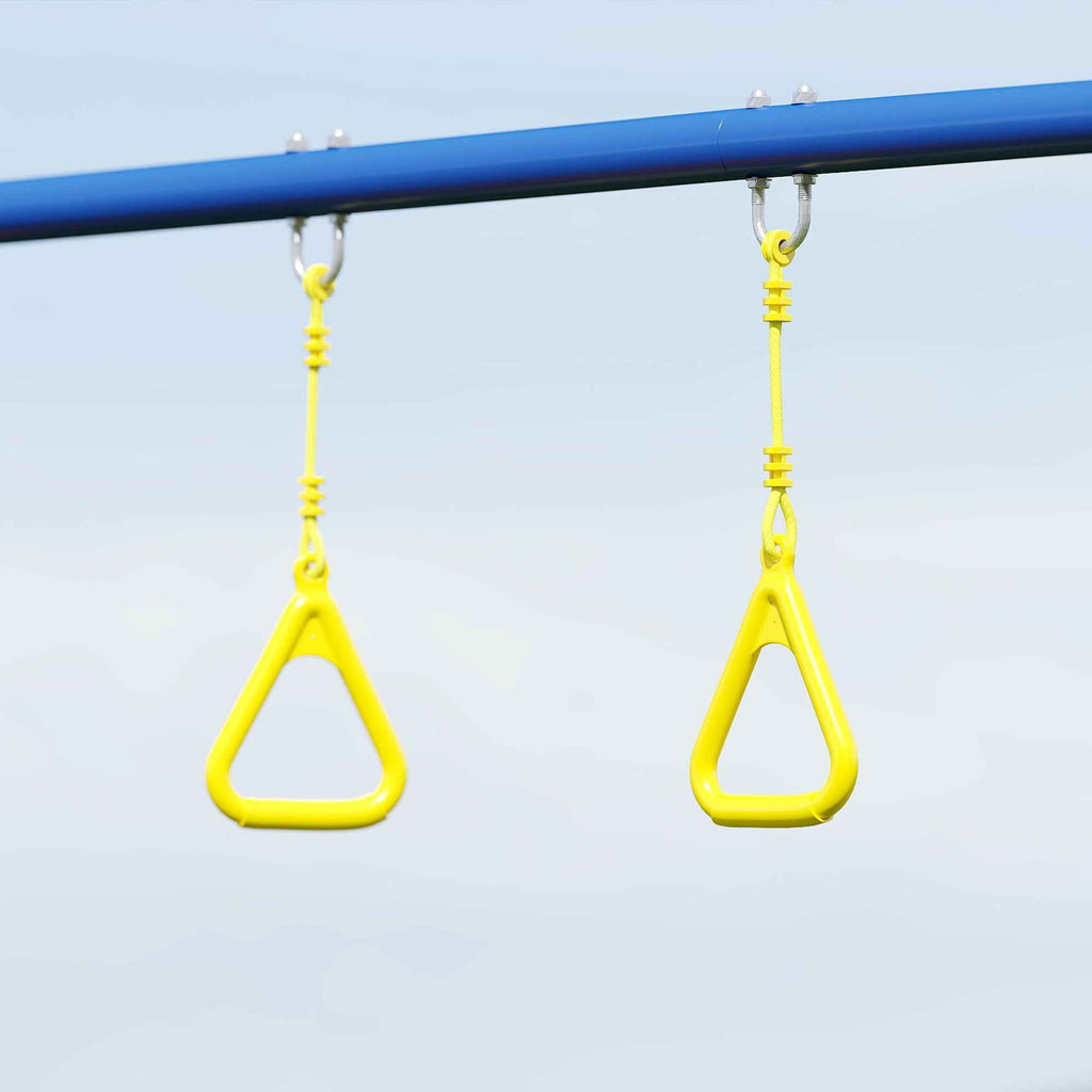 3-in-1 Garden Swing for Children 3-8 Years, Made of Steel and PE, 285x160x181 cm, Multicolored