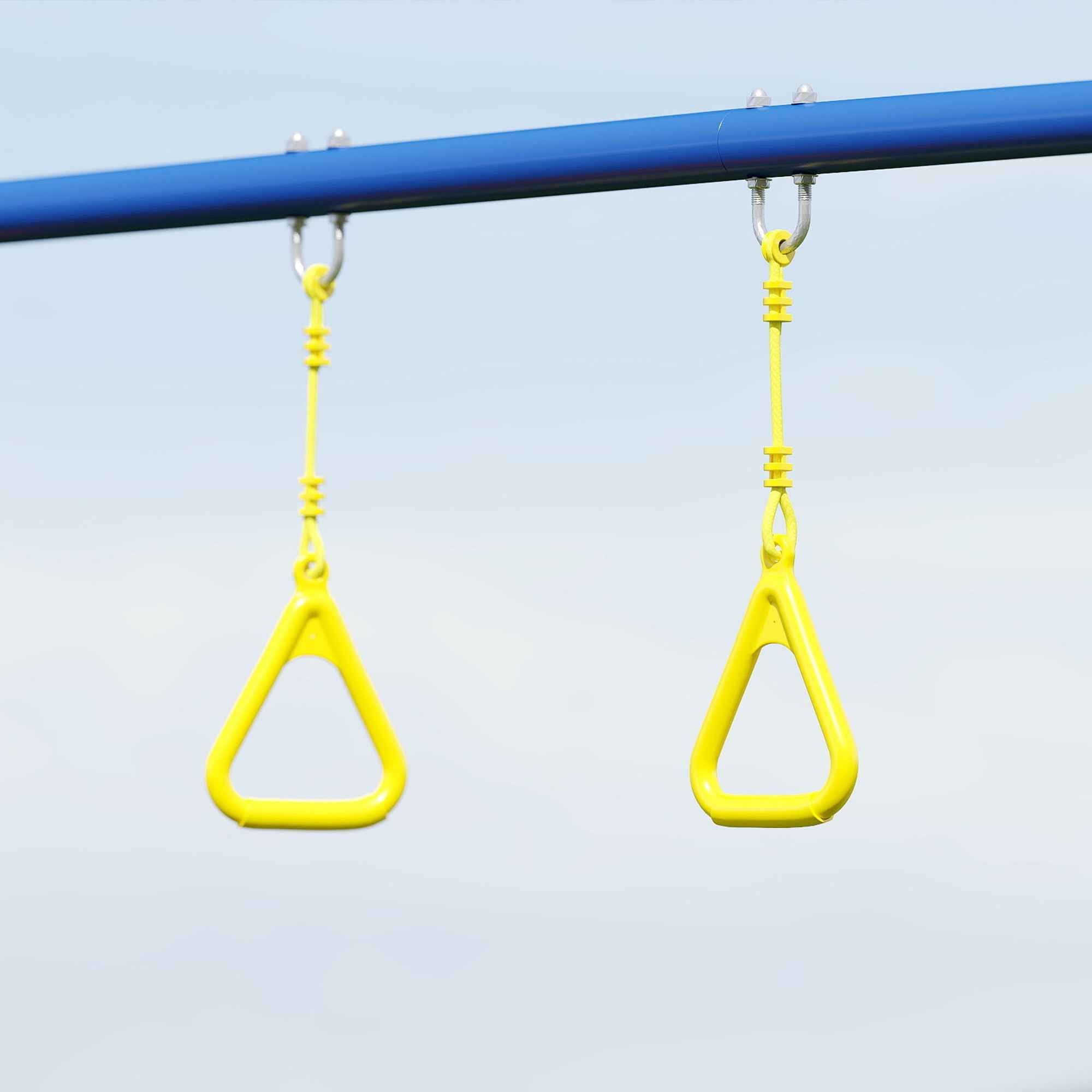 3-in-1 Garden Swing for Children 3-8 Years, Made of Steel and PE, 285x160x181 cm, Multicolored