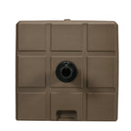 Refillable Garden Umbrella Base with HDPE and Steel Handle, 49x49x36.5 cm, Brown