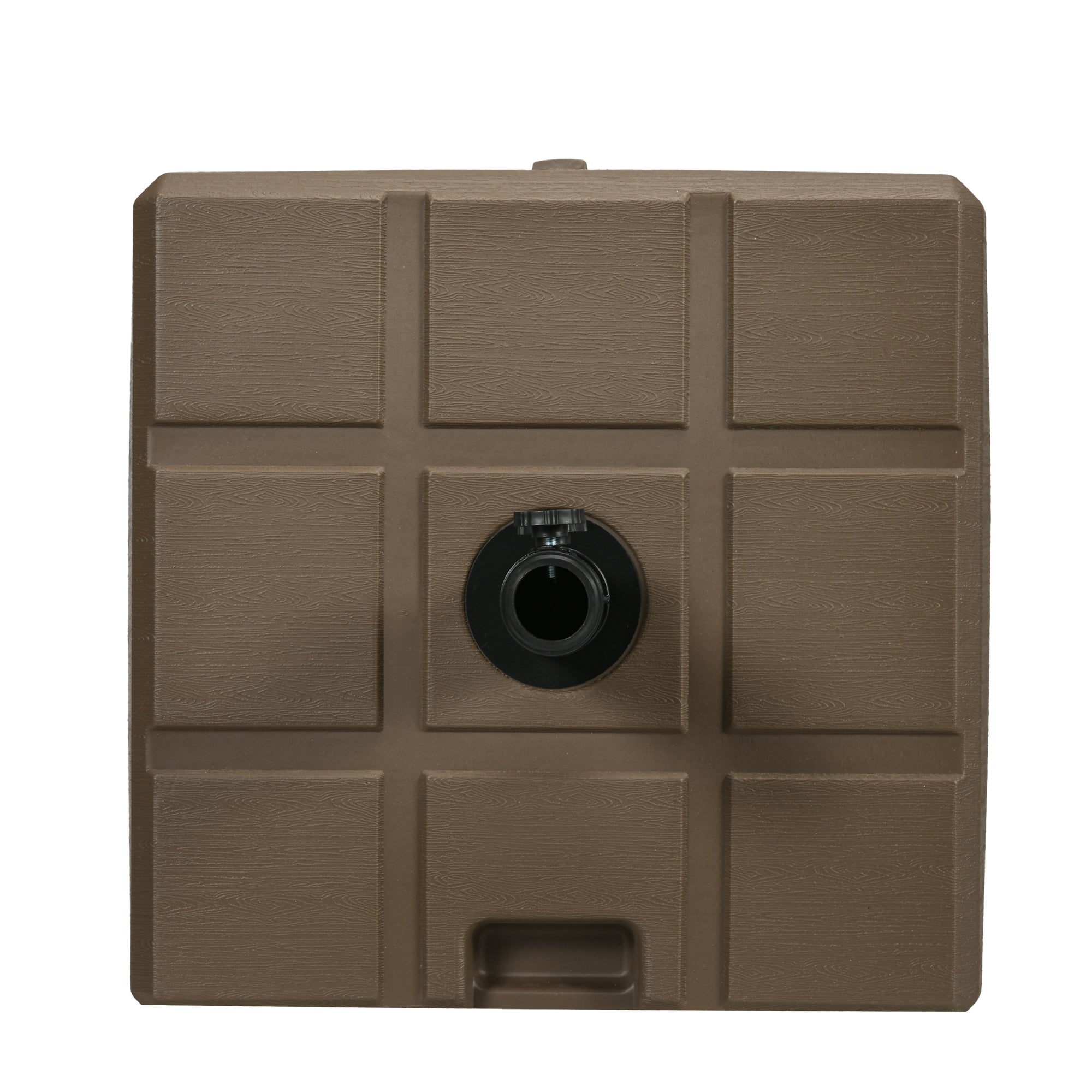 Refillable Garden Umbrella Base with HDPE and Steel Handle, 49x49x36.5 cm, Brown