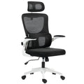 Adjustable and Reclining Office Chair with Removable Headrest, Mesh Fabric, 60x59x114-122 cm, Black