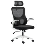 Adjustable and Reclining Office Chair with Removable Headrest, Mesh Fabric, 60x59x114-122 cm, Black