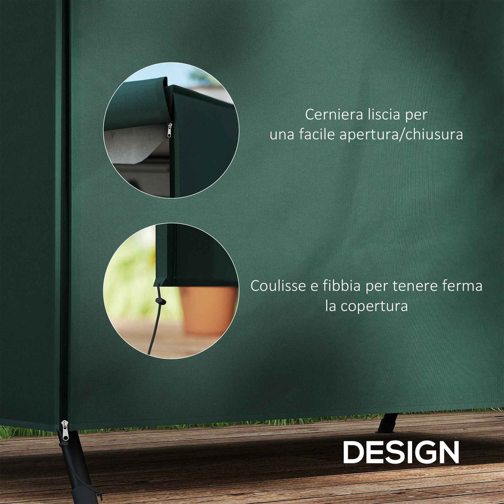 Outsunny Swing Cover Waterproof Oxford Fabric 205x124x164cm