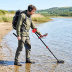 Outsunny Metal Detector for Adults, 4 Modes, IP68 Waterproof Coil, LCD Display