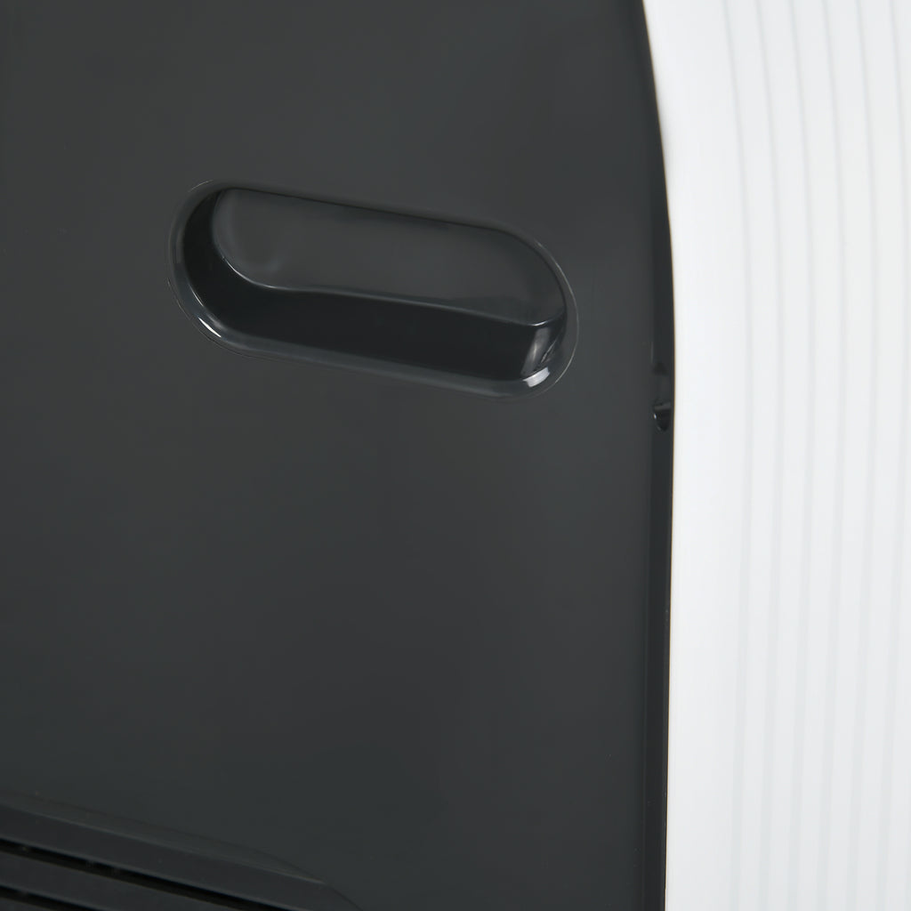 Portable Air Conditioner with Timer, 3 Modes and 3 Speeds, in ABS Plastic, 44.3x34x81.5 cm, White - Borgè