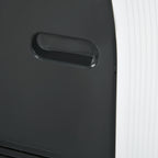 Portable Air Conditioner with Timer, 3 Modes and 3 Speeds, in ABS Plastic, 44.3x34x81.5 cm, White - Borgè