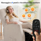Electric Lift Massage Relax Chair, Beige