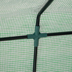 Outsunny Greenhouse for Vegetables and Vegetables with 2 PE and PVC Covers, Steel Structure - Green 180x90x90cm