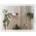Kleankin Bathroom mirror with LED light 3 levels rectangular, anti -explaiming and touch switch, 90x70cm - Borgè