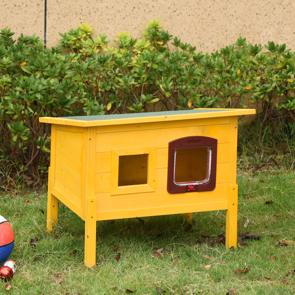 PawHut Kennel House for Pets in Fir Wood 70 x 51.5 x 60cm - Borgè