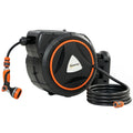 Outsunny 28+2m Retractable Hose Reel with Automatic Rewind and Locking System