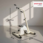 SPORTNOW Arm and Leg Rehabilitation Bike with Adjustable Height and Resistance, LCD Display, White