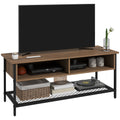 Homcom Mobile TV for 48 "industrial style in wood and steel, 110x40x48cm, brown and black - Borgè