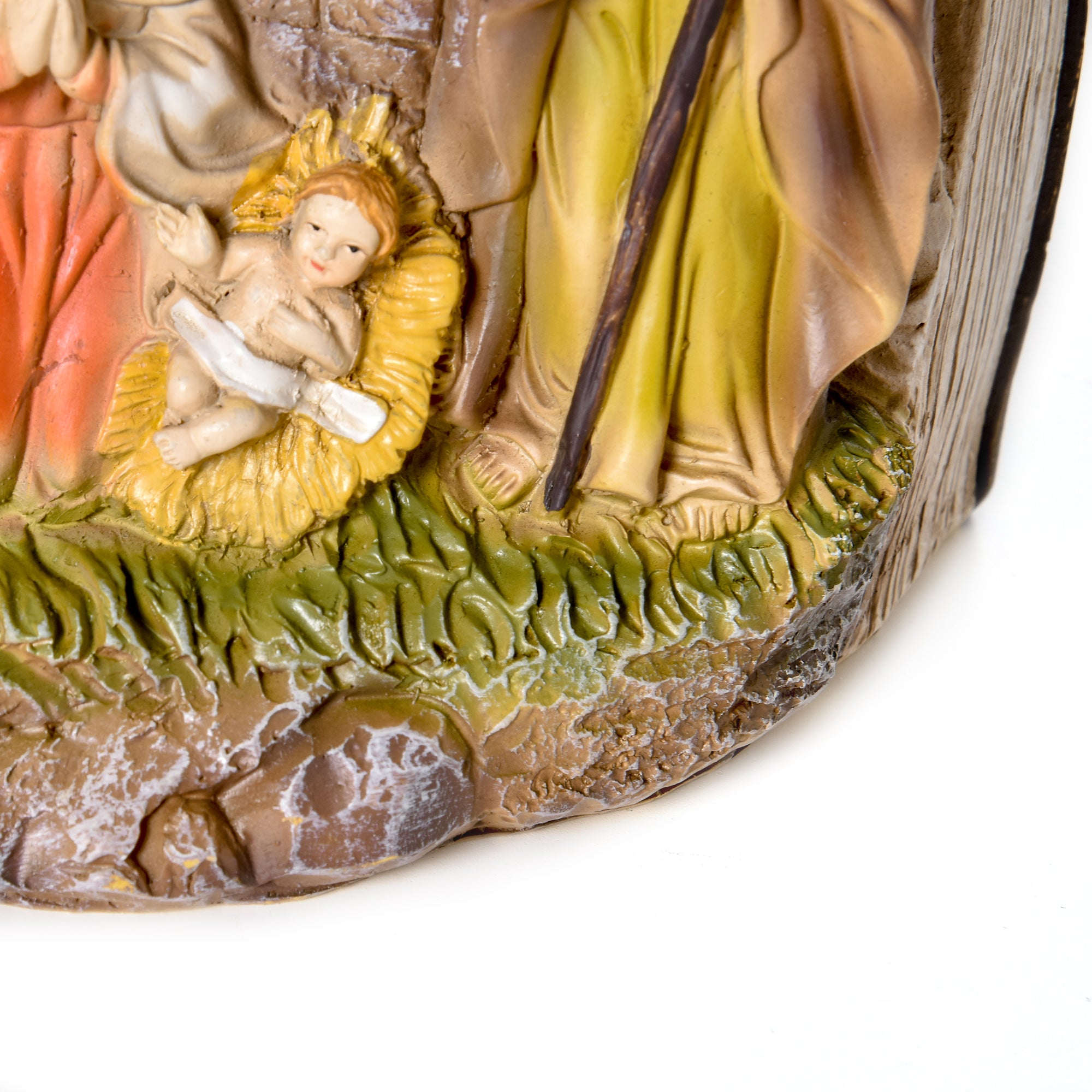 Christmas Nativity Scene, 3D Resin Figurines, 21.5x9.5x14cm