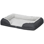 Large Dog Bed with Removable and Washable Cushion, 120 x 80 x 22 cm, Charcoal Grey