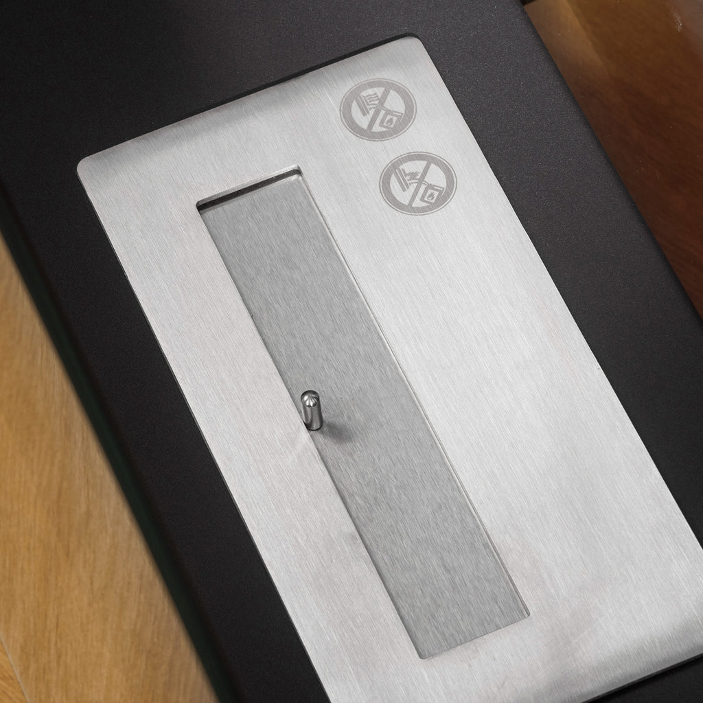 Bioethanol Fireplace in Metal and Glass, 3h of Combustion with 1.5L Tank and 25m² Coverage, 60x26x50 cm, Black