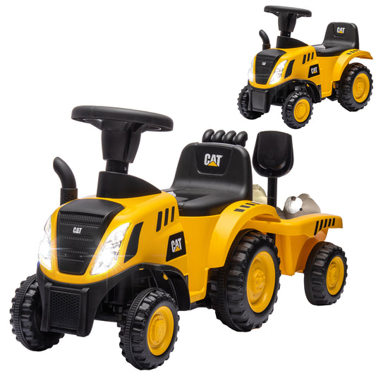 Toy Truck for Children 12-36 Months with Shovel and Trailer, in PP and Metal, 91x29x44 cm, Yellow