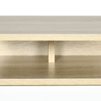 HOMCOM Set of 2 Suspended Bedside Tables with Drawer and Upper Shelf, in Wood, 35x32x22.5 cm, White and Oak - Borgè