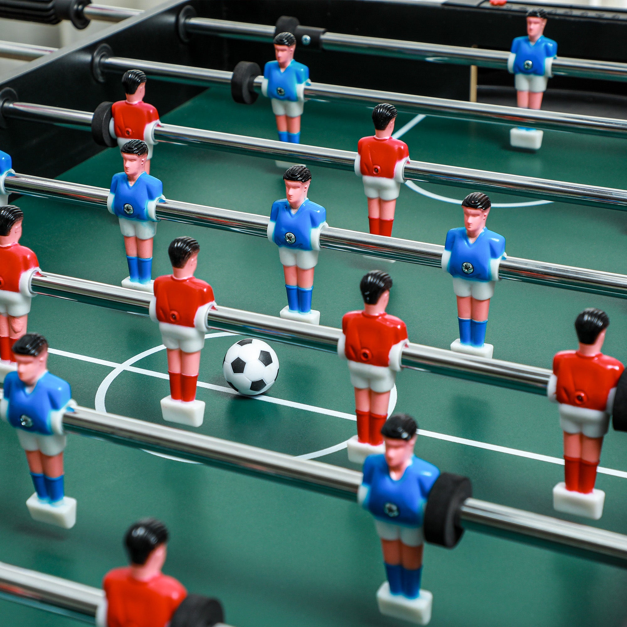 Multigame 4 in 1 Table with Table Football, Billiards, Ping Pong and Table Hockey, 107x61x84.5cm - Borgè