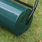 30L Capacity Lawn Roller with Scraper Blade, Metal, 102x50x30 cm, Dark Green
