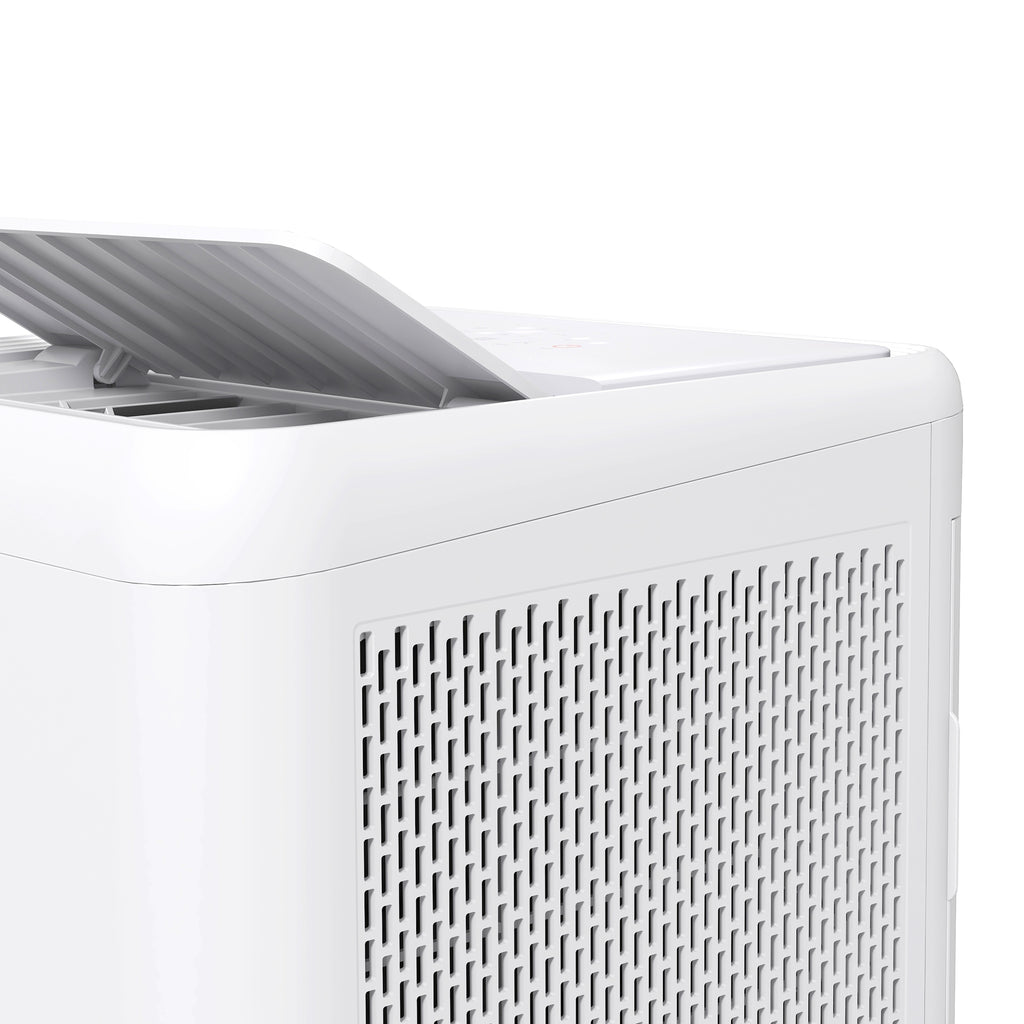 HOMCOM Portable Air Conditioner 1250W with 5 Modes and 24h Timer, 35.5x35x70 cm, White - Borgè