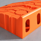 Set of 2 Plastic Car Ramps with Maximum Load 5 Tons, 91x30x21 cm, Orange
