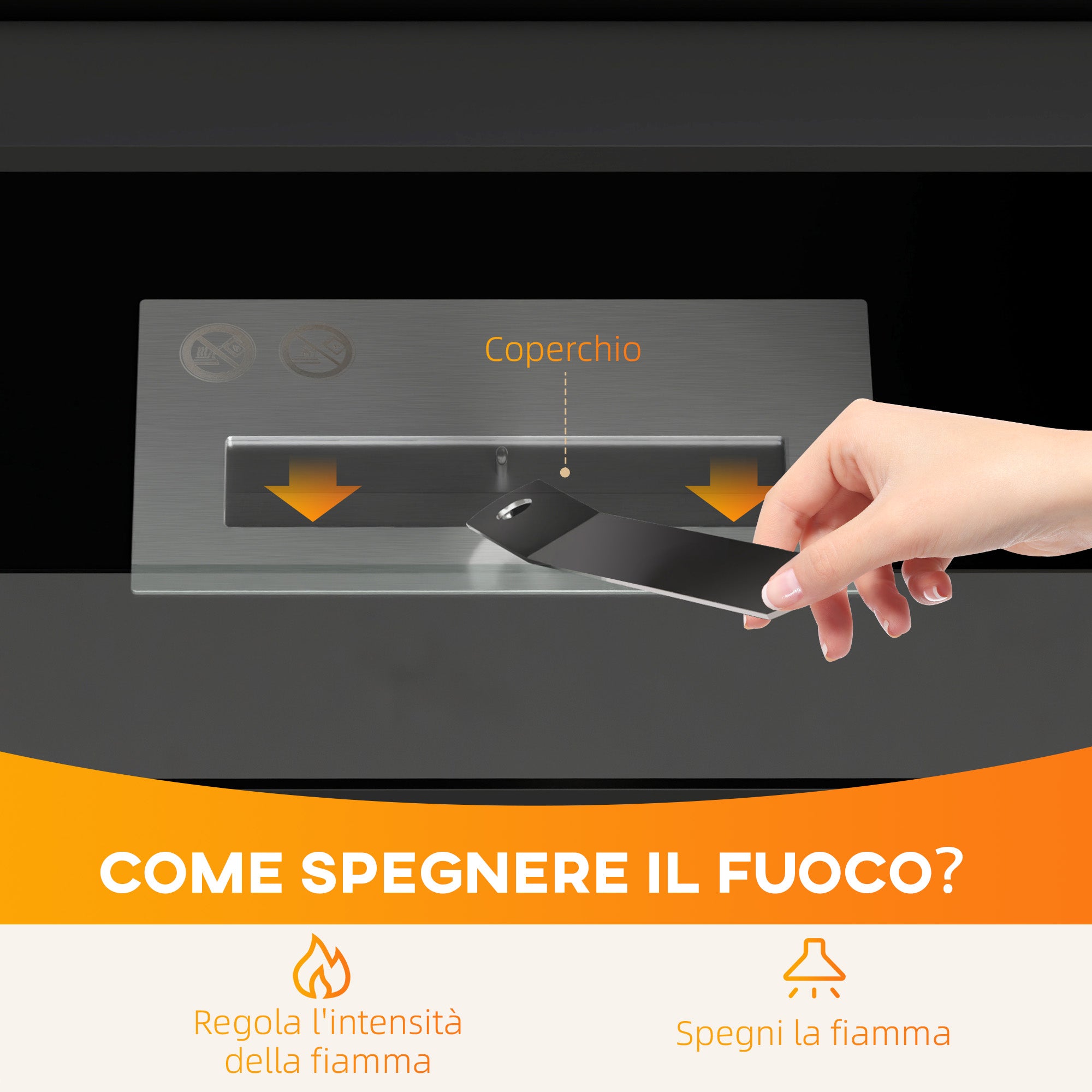 Bioethanol Fireplace 0.9L with Bottom Shelf, Stainless Steel and Tempered Glass, 86x30x82 cm, White