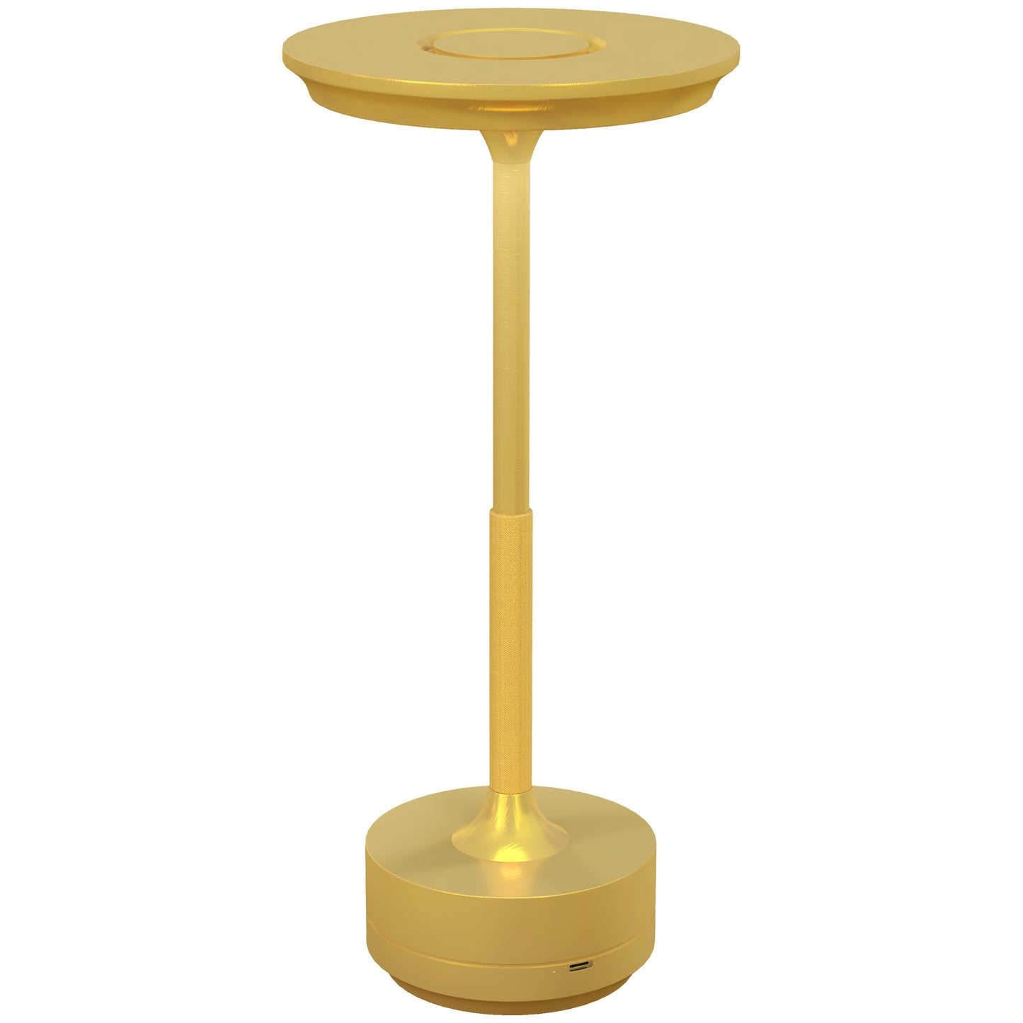 Homcom lamp without touch light LED light 3 shades and rechargeable battery, Ø13x28.5cm, gold - Borgè