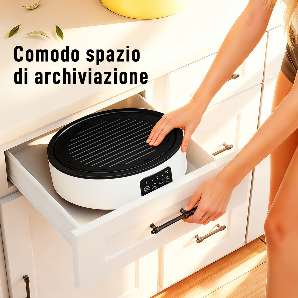 Infrared Electric Hot Plate 2000W Electric Cooker with Ø30cm Grill