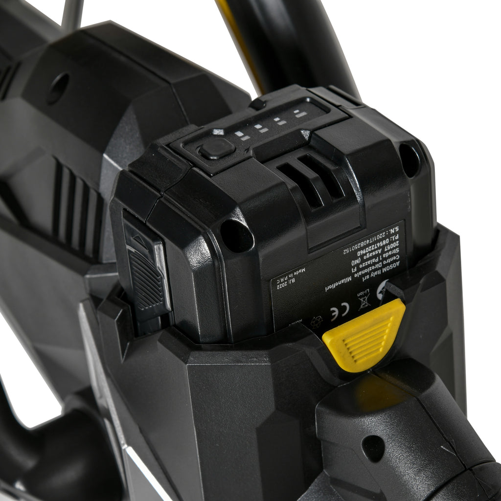 Battery-Powered Electric Hedge Trimmer with 180° Adjustable Ergonomic Handle and 52cm Blade