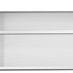 Outdoor Canopy for Windows and Doors in Polycarbonate and Aluminum, 200x100x26cm, Transparent