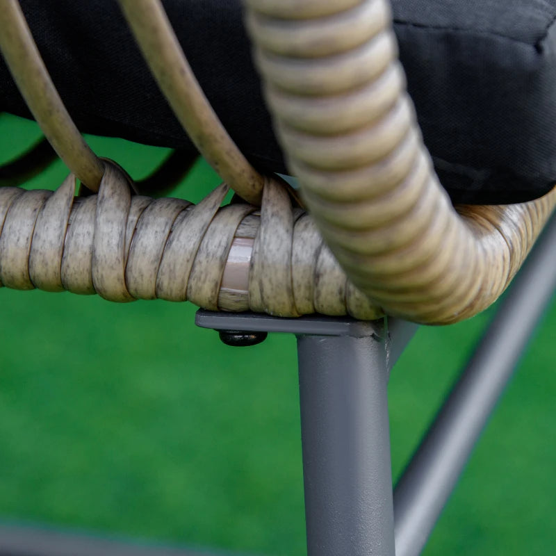 Boho Style PE Rattan Garden Furniture Set with 2 Armchairs, Sofa and Coffee Table - Borge' Group Limited