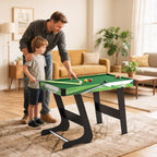 SPORTNOW Folding Pool Table with Cues, Balls and Triangle for Adults and Children from 12 Years, 104x55.5x68 cm
