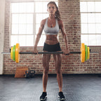 20kg Non-Slip Barbell and Disc Set with 6 Weights and 2 Fixing Clips, Ø28x130 cm, Multicolour