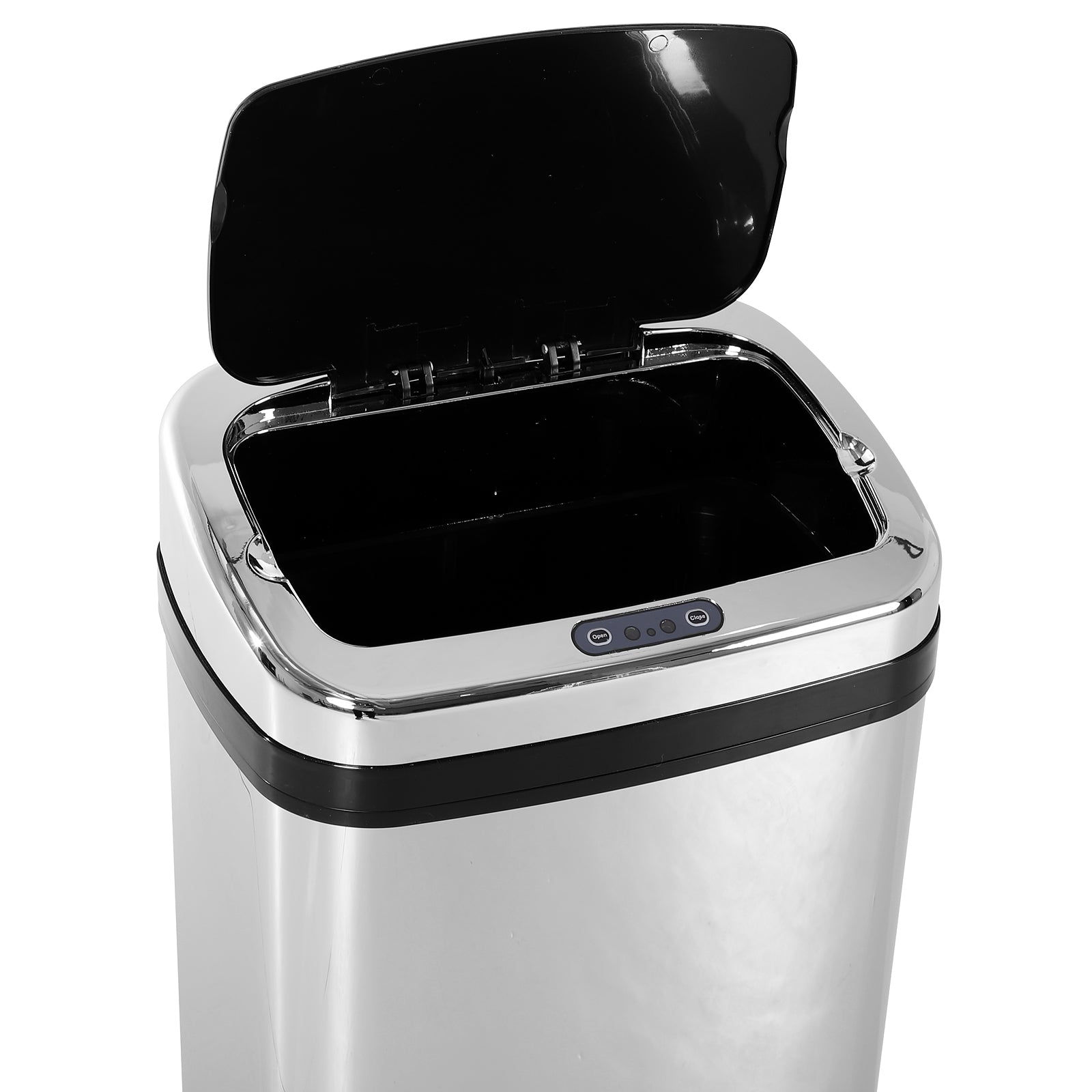 HOMCOM Elegant stainless steel waste bin with electronic opening sensor 30L - Borgè