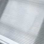 Outdoor Canopy for Windows and Doors, in Polycarbonate and Aluminum, 110x60x18cm - Transparent - Borge' Group Limited