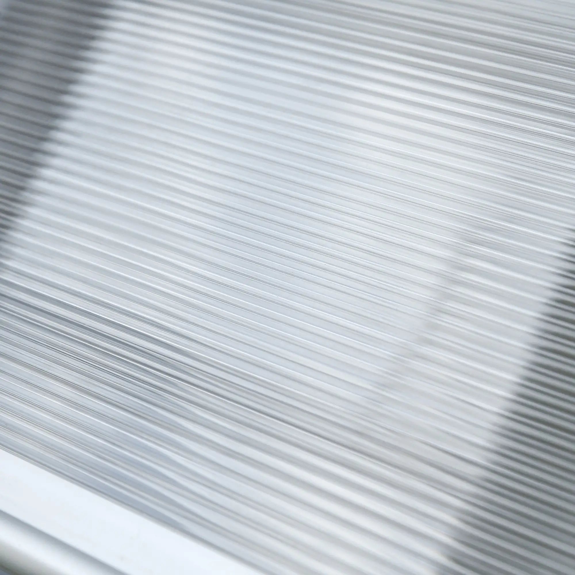 Outdoor Canopy for Windows and Doors, in Polycarbonate and Aluminum, 110x60x18cm - Transparent - Borge' Group Limited