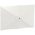 Replacement Cover for Rectangular Umbrella 3x2 m with 6 Ribs, Anti-UV 50+ Polyester, Beige