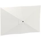 Replacement Cover for Rectangular Umbrella 3x2 m with 6 Ribs, Anti-UV 50+ Polyester, Beige