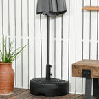 Semicircular Umbrella Base Fillable with Sand or Water for 38-48mm Poles, Black - Borgè
