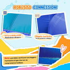 5-in-1 Inflatable Water Park Castle, 360x250x195cm, Multicolor