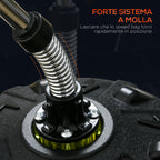 Floor Punching Ball with Fillable Base and Suction Cups, Adjustable Height from 147-165 cm, Black