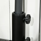 Semicircular Umbrella Base Fillable with Sand or Water for 38-48mm Poles, Black - Borgè