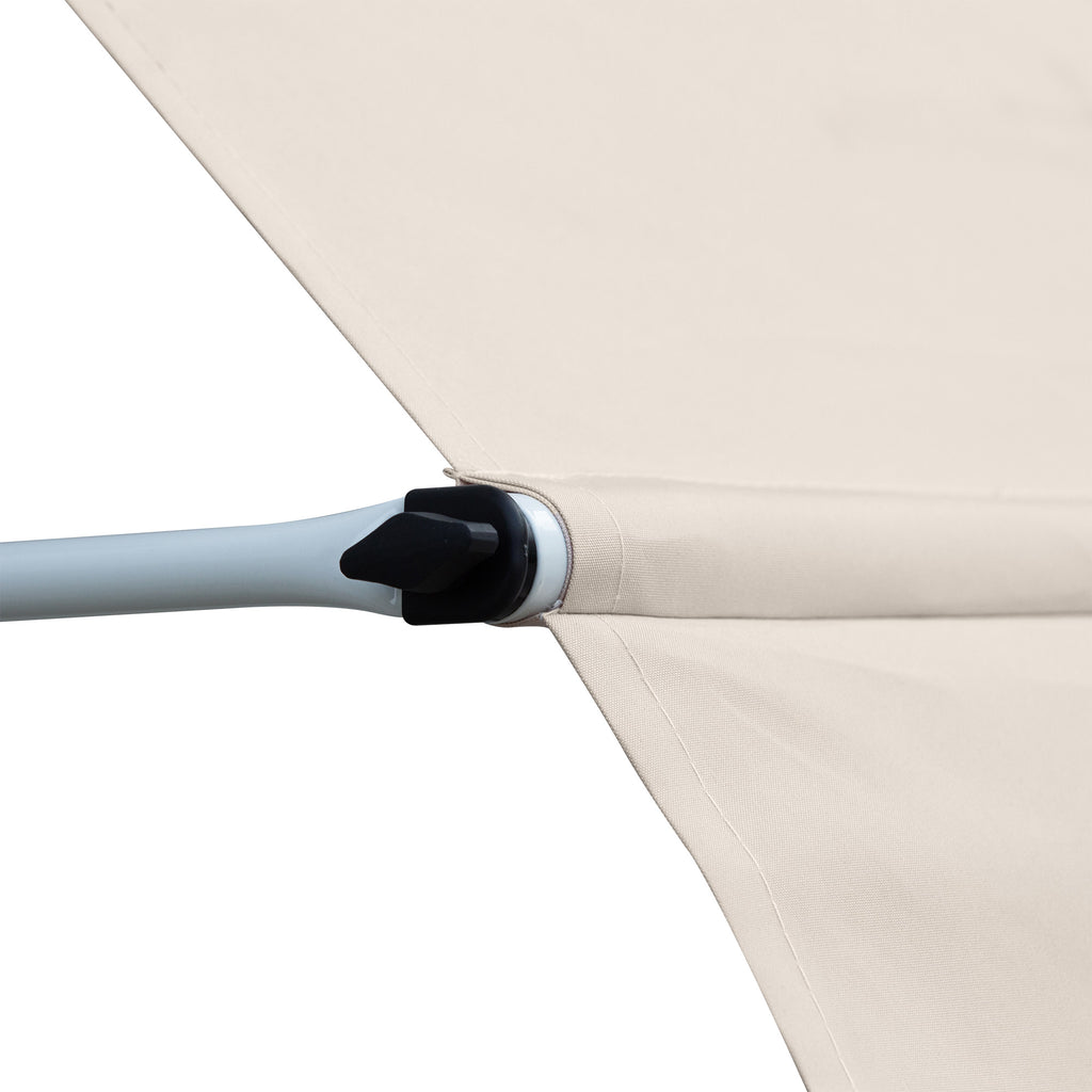 Outsunny 4x1.2m Arm Awning with Crank and Telescopic Structure, Khaki